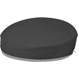 Resim Yuvarlak Bahçe Yatak Örtüsü Yuvarlak Kanepe Yatak Koruyucu Örtü Rüzgar Geçirmez Uv Dayanıklı 210d Oxford Kumaş Branda Bahçe Mobilyaları İçin, Siyah 190x89cm F74 Diğer 