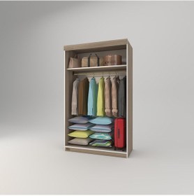 Resim Kenzlife Gardırop Sürgülü Kapaklı Kapılı Karanfil110 Crd Gardolap Dolap 