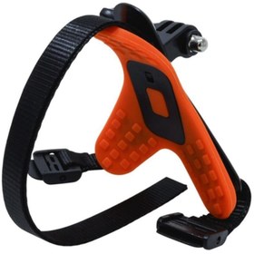 Resim Knmaster Tüm Aksiyon Kameralara Uyumlu Kask Çene Bağlantı Kayışı Turuncu 