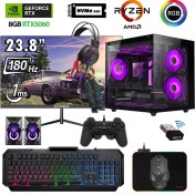 Resim Xaser Eco X310 Ryzen 5 5600 16GB Ram 512GB M.2 Nvme SSD 8gb RTX5060 23.8" 180Hz Curved Oyuncu Bilgisayarı 