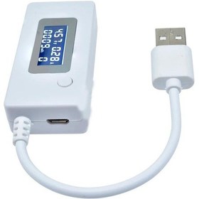 Resim DC 3-7V USB Voltmetre Ampermetre Göstergeli Mobile Şarj Kapasite Test Edici 