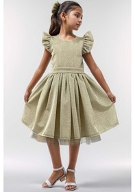 Resim Riccotarz Kız Çocuk Parıldayan Gold Elbise Gold Altın 