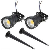 Resim Opulentliving 2'li Paket 5w Cob Led Bahçe Lambası - 500lm, Ip65 Su Geçirmez, 12v Ac/dc Çim Ve Yol Aydınlatma Diğer 