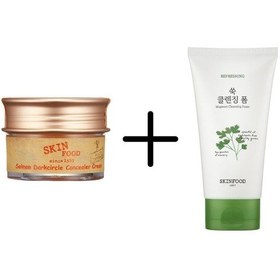 Resim Skinfood Salmon Concealer Cream + Vege Garden Cleansing Foam Mugwort 150 ML 