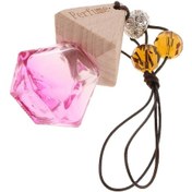 Resim Suntek Boş Doldurulabilir Cam Parfüm Şişesi Asılı Kolye 4x6cm 