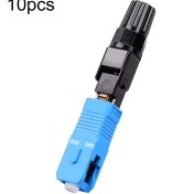 Resim Sones 60 Mm 10 Adet Sc-upc Telekom Sınıfı Ftth Konnektörü Önceden Gömülü Soğuk Ekleme Bağlantı Parçası 