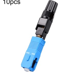 Resim Sones 60 Mm 10 Adet Sc-upc Telekom Sınıfı Ftth Konnektörü Önceden Gömülü Soğuk Ekleme Bağlantı Parçası 