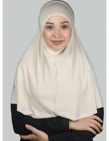 Resim Altobeh İkili Set Pratik Eşarp Hazır Türban Ve Hijab Tesettür Bonesi Krem 