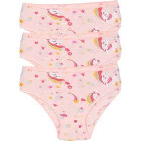 Resim emosavm Moda Kız Çocuk 3'lü Pembe Külot 