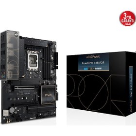 Resim Asus PROART B760-Creator Intel B760 LGA1700 DDR5 7800 M2 Anakart 