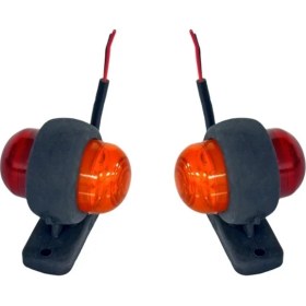 Resim Tas Mini Takoz Lamba Ledli Kırmızı-Sarı 6x4,5 cm BL013KS (2 Li) 