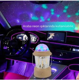 Resim Farissu Çok Fonksiyonlu Renkli Şarj Edilebilir Kamp Lambası Pratik Ve Şık Aydınlatma Çözümü Çok Renkli 