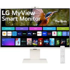 Resim LG 32" 32SR85U-W MyView 5Ms 60Hz (HDMI+Type-C) AirPlay 2 4K UHD IPS Akıllı Monitör 