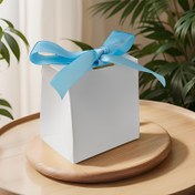 Resim 10 Adet Kurdeleli Saf Beyaz Hediye Kutusu - Düğünler, Doğum Günleri ve Tatiller İçin Şık Paketleme - Çok Amaçlı Şeker ve Çikolata Kutusu, Yüksek Kalite Kağıt, Noel için Mükemmel Seçim 