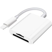 Resim Gajeena iPhone Uyumlu, Uyumlu, Ve İpad İçin Çift Yuvalı Sd Kart Okuyucu - Taşınabilir Mikro Sd Adaptörü 