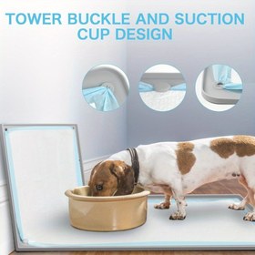 Resim Büyük 88.9x60.96 cm Köpek İdrar Emici Mat ile Ayarlanabilir Yükseklik, Kaymaz Taban, Kolay Temizlik Silikon Tasarımı - Kapalı Evcil Hayvan Hijyeni için İdeal, Evcil Hayvan Hijyeni Matı | Ayarlanabilir Yükseklik Matı | Silikon Yapı, Köpek Aksesuarları 