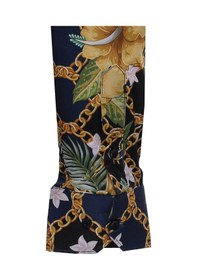 Resim Wessi Renkli Çiçek Desenli Slim Fit Uzun Kollu Lacivert Erkek Gömlek Lacivert 
