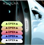 Resim 4 Parça Araç-Araba Kapı Çıkartma Uyarı Bandı 