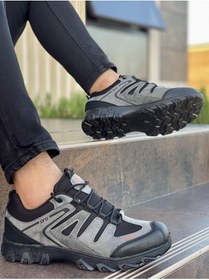 Resim FLY STEP Soğuğa Dayanıklı Kışlık Trekking Ayakkabı Sneaker Kısa Bot Siyah Füme 
