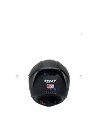 Resim Sway Sw 869 Full Face Kask Camlı Mat Siyah 