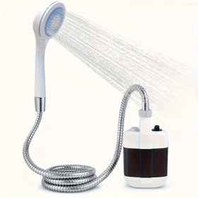 Resim Taşınabilir Duş Kamp Seyahat Duşu, RV Seyahat Ev Seyahat Bahçe Su El Tipi Kamp Duş Pompası-Su Filtrasyon Sistemi (Dakikada 4 ile 5 Litre Su Akışı) RV Dış Duşlar 