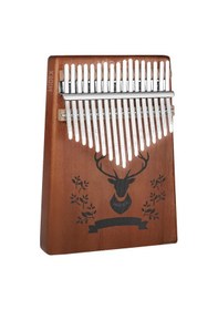 Resim Midex Klx-456-pak Hakiki Ağaç Geyik Desenli Kalimba 17 Tuşlu Full Set 