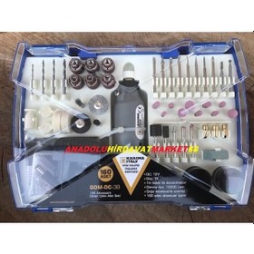 Resim Karona Mini Matkap Gravür Seti Mini Drill Mini El Matkabı 160Pcs 