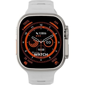 Resim Smartberry Watch 8 Ultra Smart Watch 49 Mm 2.0 Inç Tam Ekran Akıllı Saat Nfc Kablosuz Şarj Yeni Nesil - Gri 