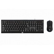 Resim HP KM100 Kablolu Türkçe Q Klavye & Mouse Set Siyah (Ramwhite Türkiye Garantili) 