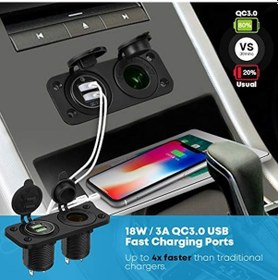 Resim 2 Li Çerçeve Araç Içi Panotip Göstergeli Usb Çakmaklık 