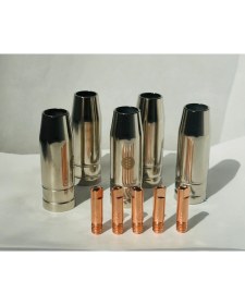 Resim Gazsız Gazaltı Kaynak Makine Başlığı Nozul ve Meme 