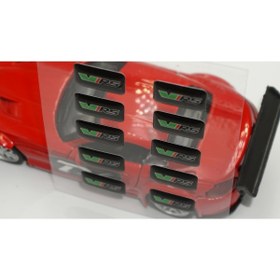 Resim DK Tuning Skoda Vrs Logo 3d Cam Açma Torpido Konsol Ayna Çıkartma Seti 