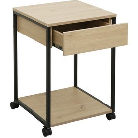 Resim Multi Çekmeceli Keson - Ceviz / Siyah 40x40x60 Cm 