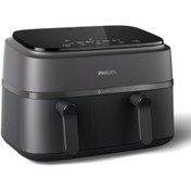 Resim Philips Airfryer 3000 Serisi NA350/00 Çift Hazneli 9 L Yağsız Fritöz 