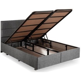 Resim Nironyatak Niron Silver Baza Ve Başlık Seti 180X200 Cm Çift Kişilik Kaydırma 