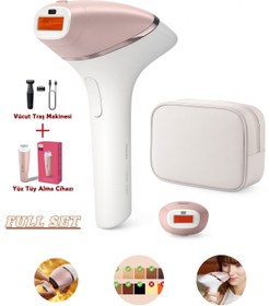 Resim Philips Lumea Lazer Epilasyon IPL Tüy Alma Cihazı, Yüz ve Vücut ve Hassas Bölge Kullanımı, Kablolu/Kablosuz 