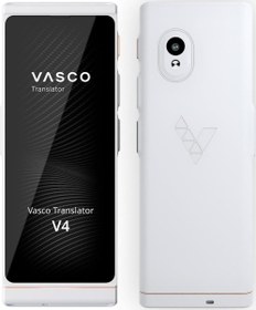 Resim Vasco V4 Dil Tercüman Cihazı - 108 Dil - WiFi Olmadan Ücretsiz - İnci Beyazı 
