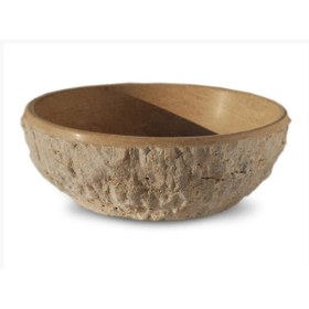 Resim Tezgah Üstü Dışı Eskitme Mermer Lavabo 