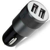 Resim Soillium Universal Iki Usb Girişli Araç Çakmaklık Şarj Aleti Çift Girişli Oto Şarz Cihazı Soketi Siyah 