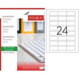 Resim Tanex Tw-2334 33X55MM Lazer Etiket 100'lü Paket 