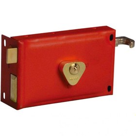 Resim Volkan Kapı Kilidi Ve Bakır Dövmeli Kapı Topuzu ( Kilit 140 Mm) 