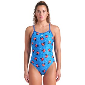 Resim Mushrooms Swimsuit Lightdrop Back Kadın Mavi Yüzücü Mayosu 009468850 