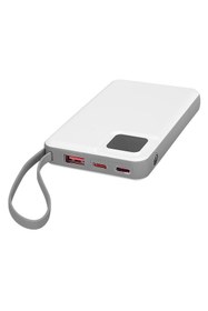 Resim NCT PLUS OMI Series P10 10000mAh PD20W + QC3.0 18W 15W Beyaz LCD Taşınabilir Pil Şarj Cihazı Powerbank 