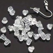 Resim 50/100 Şeffaf Plastik Küpe Arka Parçaları, DIY Takı Yapımı ve Günlük Kıyafet Aksesuarları İçin 