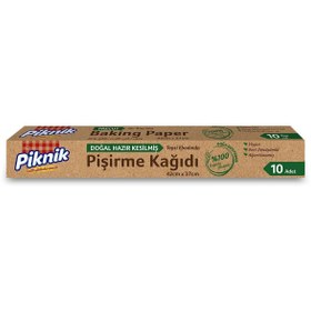 Resim Piknik Doğal Hazır Kesim Pişirme Kağıdı 10'Lu 