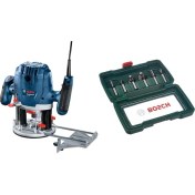 Resim Professional Gof 130 Freze Makinesi & 6 Parça Freze Ucu Seti 8 mm Şaftlı 