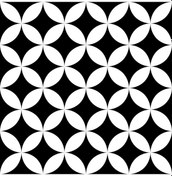 Resim VitrA 15x15 Retromix Siyah Beyaz Daire Negatif Small Mat (0.50 m2) 