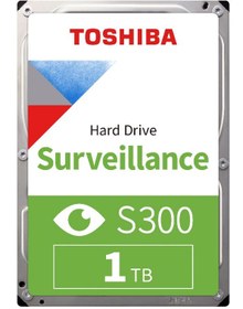 Resim 1TB TOSHIBA 5400Rpm S300 SATA 128MB 7/24 HDWV110UZSVA 