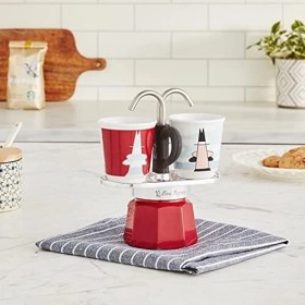 Resim - Set Mini Express: Ocak Üstü Espresso Pişirici + 2 Cups - Magrite Serisi 