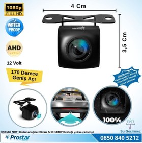 Resim Navistar Ahd 1080p Balıkgözü 170 Derece Geniş Açılı Araç Geri Görüş Kamerası 